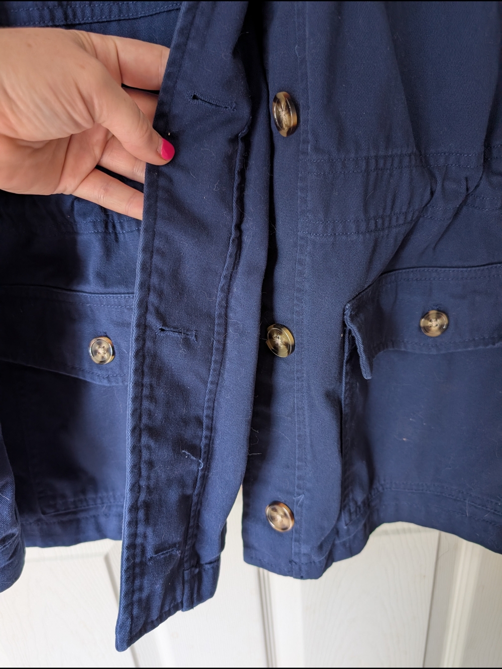 Classic Navy Utility Jacket - Women's - Picture 6 of 9